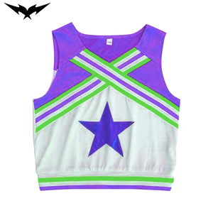 Uniforme de cheerleading Bigetron Sports de haute qualité, prix de gros, logo personnalisé, séchage rapide, respirant, spandex/polyester - Product Image 5