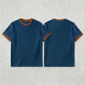 เสื้อยืดโอเวอร์ไซส์ปักโลโก้ตามสั่ง ทรงหลวม ไหล่ตก ผ้าฝ้าย 100% เย็บสองชั้น ทนทาน เนื้อผ้าหนา สไตล์สตรีทแวร์ สำหรับผู้ชาย - Product Image 6