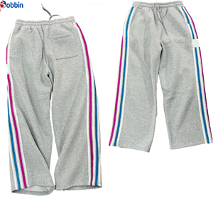 Pantalones Deportivos Personalizados para Hombre, Pantalones Deportivos a Rayas Personalizados de Alta Calidad, Fabricante de Pantalones Deportivos Holgados a Rayas - Product Image 3