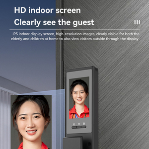 Serrure de porte intelligente 3D à double écran BT65S, moniteur intérieur IPS, vision nocturne infrarouge, appel vidéo WiFi, déverrouillage à distance - Product Image 5