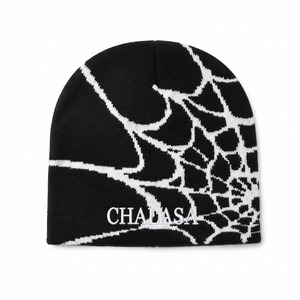Factory Wholesale Custom Design All Covered Jacquard Logo 100% Wool Casual Unisex Winter Knitted Beanie Hats - Product Image 1