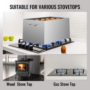 Envasadora de agua para baño de 15 cuartos de galón, estufa grande de acero inoxidable, olla enlatadora superior, 2 bastidores, enlatadora cepillada de fondo plano para 15 esterilizadores de alimentos - Product Image 6