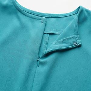 Abaya Kimono OEM 2025 pour femmes musulmanes, en tissu polyester épais, doux et très extensible, col en V, manches longues, ornée de perles, longueur cheville - Product Image 4