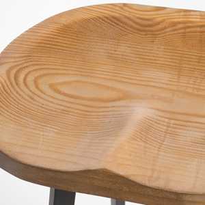 Sheeraz International Wood <b>Seat</b> Counter Stool Metal Bar Ottoman Round Seating for Kitchen Island Cafe - Product Image 4