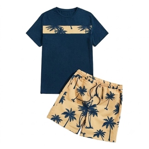 Hot Sale Product Men Summer Short Sleeve T Shirts and Shorts <b>Set</b> 2026 Summer Jogging Cotton Men <b>Twin</b> <b>Sets</b> Hot Sale Product New - Product Image 5