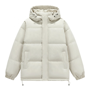 2026 Hot Selling Customised <b>Men's</b> <b>Puffer</b> <b>Jacket</b> High Street Exclusive Winter Letter Pattern with <b>Hooded</b> Collar - Product Image 2