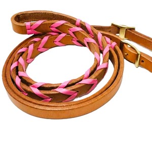 Venta al por Mayor de Riendas de Cuero Genuino para Caballos, Cuerda de Amarre Trenzada, Color Personalizado, Fabricante y Proveedor OEM ODM - Product Image 1