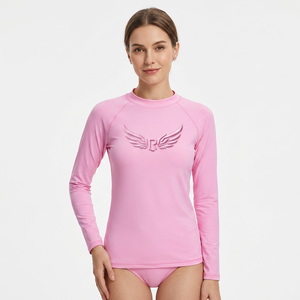 <b>BJJ</b> MMA <b>Rashguard</b> Girls' Long Sleeve Compression Breathable UPF50+ Waterproof Spandex/Polyester Anti-Rip No-Gi Grappling - Product Image 2