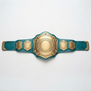 Ceinture de championnat personnalisée pour la lutte, la boxe, les sports, les trophées, les récompenses, les compétitions, avec plaques métalliques, sangle en cuir, design personnalisé - Product Image 5