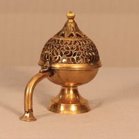 Ensemble d'encensoirs en fer forgé, écologique, bois de santal, finition antique, personnalisable, artisanal, décoratif