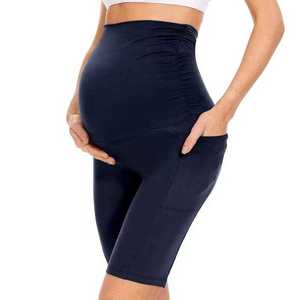 Shorts de yoga taille haute pour femmes enceintes, respirants, pour l'entraînement et le fitness, vêtements de sport de grossesse, shorts de maternité à compression - Product Image 5
