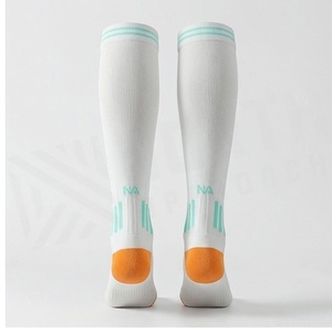 NORTH APPROACH <b>Knee</b> <b>High</b> <b>Socks</b> White Breathable Running <b>Socks</b> for Adults Summer Sport Wear - Product Image 2