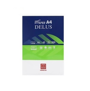 กระดาษปริ้นเตอร์ HONGHA Delus A4 65 ขนาด: 210x297 มม. ความขาว: 95% 65 แกรม x 5 รีม 500 แผ่น/รีม, 5 รีม/กล่อง - Product Image 1
