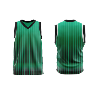Maillot de basket personnalisé en mesh respirant, col en V, sans manches, anti-transpiration, unisexe adulte, design blanc, bleu, noir - Product Image 4