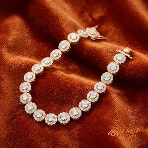 Bracelet en chaîne fine en moissanite dorée, bijoux de mode, style cadeau pour un usage quotidien, pour hommes et femmes, tendance de Los Angeles - Product Image 5