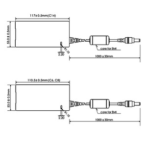 72W 34V 2.12A <b>AC</b>-DC <b>Adapter</b> Desktop Type IEC320 C6 - Product Image 2