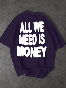 T-shirts Homme Streetwear Lettres Mode Hip Hop Décontracté Coupe Ample Jeunesse Été 2026 – Les Plus Vendus – 200 Grammes – Style Urbain - Product Image 2