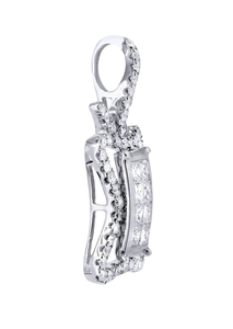 Colgante de moissanita VVS personalizado, de plata 925, con incrustaciones de diamantes, para mujer, estilo rapero, colgante bling, colgante Bust Down - Product Image 6