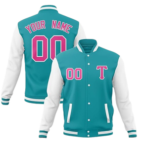 Chaqueta Varsity Personalizada con Protección Anti-UV, Logotipo Bordado Personalizado, Tela de Lona, Chaqueta de Invierno para Hombre - Product Image 4