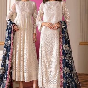 2021 dernière collection de costumes de mariage indiens pakistanais Lehenga robe de mariée soie Shalwar Kameez vente chaude! - Product Image 1