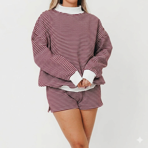 Sweat-shirt à col montant moderne pour femme de haute qualité, doux et confortable, en molleton, idéal pour le quotidien - Product Image 1