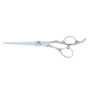 Tijeras Profesionales para Peinar el Cabello, Tijeras de Peluquería de Acero Inoxidable para Uso en Salón, Hoja Afilada, Diseño Ergonómico de Mango - Product Image 4