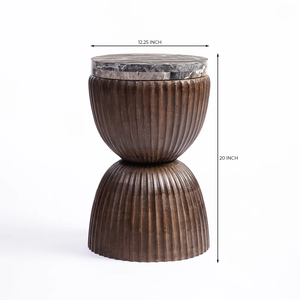 Handmade Wooden End <b>Table</b> Farmhouse Side <b>Table</b> for Bedroom Living Room AccentLiving Room <b>Smart</b> <b>Bedside</b> - Product Image 3
