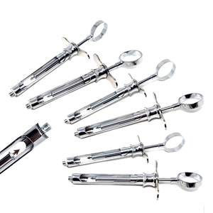 Seringue d'aspiration manuelle chirurgicale dentaire en acier, équipement d'anesthésie certifié CE, instruments chirurgicaux de qualité supérieure - Product Image 1