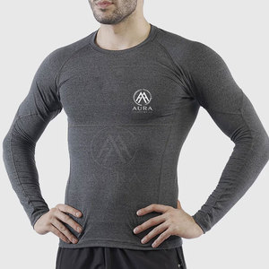 Chemises de compression pour hommes de haute qualité, faible MOQ, logo personnalisé imprimé, coupe ample, meilleur prix. - Product Image 1