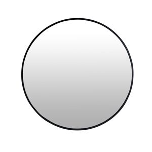 24\" <b>Large</b> <b>Round</b> Black <b>Wall</b> <b>Mirror</b> Circular Design - Product Image 4