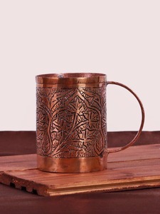 Juego de 2 Tazas de Cobre de 16 oz, Tazas de Cobre Martillado con Asa Dorada Rosa, Diseño Contemporáneo Portátil para Bebidas Frías, Vino, Cócteles, Bar, Fiestas - Product Image 2