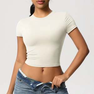 Camiseta Corta de Moda para Mujer, Manga Corta, Estilo Casual, Proveedor de Fábrica OEM - Product Image 2