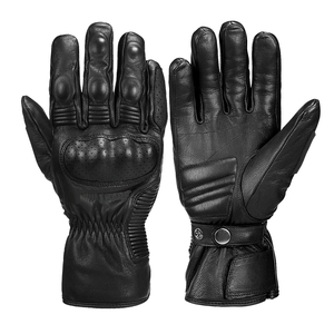 Gants d'entraînement professionnels en cuir véritable pour l'hiver, couleur noire, sécurité moto, hommes, sports de ski internationaux, personnalisés - Product Image 5