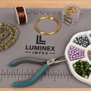 LUMINEX IMPEX LUB=113 Alicates de Punta Larga de Acero Inoxidable, Ligeros, para Trabajos de Joyería, Pulido y Acabado - Product Image 1