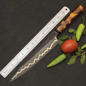 Couteau de chef personnalisé artisanal en acier au carbone Burraq Ecommerce, lame de 8 pouces, épaisseur de 3,0 mm, manche en bois, NOUVEAU modèle cadeau - Product Image 6