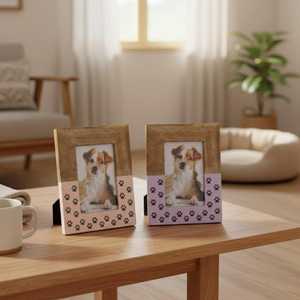 Cadre photo de luxe exclusif en résine avec incrustation d'os, support photo mosaïque fait main de qualité supérieure avec taille personnalisée pour décoration moderne et souvenirs - Product Image 3