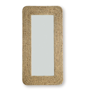 Best Choice Water Hyacinth Floor Standing <b>Mirror</b> Antique Floor <b>Mirror</b> Rustic Design Wholesale Price from Vietnam B2B - Product Image 1