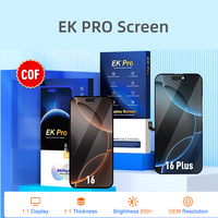 Écran de qualité originale EK Pro pour iPhone X XS Max XR 11 12 Pro 13 14 15 16 17 Pro Max pour iPhone Écran OLED LCD 100% testé
