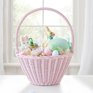 Cesta de regalo de ratán, cestas de Pascua de tejido natural, contenedores organizadores para frutas y regalos - Product Image 3