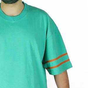 โรงงานเสื้อยืดสไตล์วินเทจแบบเอนไซม์วอช ผู้ผลิตเสื้อยืดผ้าฝ้ายฟอกสีซีดแบบสโตนวอช รับพิมพ์ลายฟอยล์เมทัลลิกตามสั่ง - Product Image 4