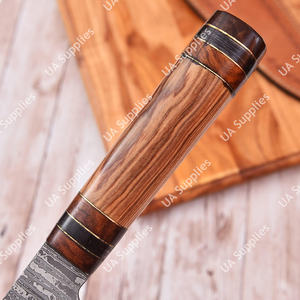 Couteau de Chef Ambidextre Écologique de 7 Pouces en Acier Damas Léger Forgé à la Main de Qualité Industrielle, Fournitures OEM UA - Product Image 3