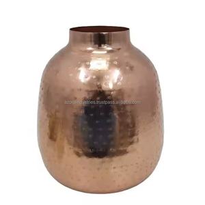 Florero de hierro chapado de alta calidad a granel al por mayor macetas de diseño moderno para bodas hechas a mano por industrias Azora - Product Image 2