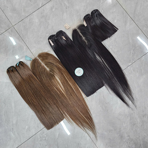ผมต่อ GUGU HAIR แท้ เวอร์จิ้น เรมี่ ฮิวแมนแฮร์ เอ็กซ์เทนชั่นจากเวียดนาม ซุปเปอร์ดับเบิ้ลดรอน HD สำหรับต่อผมแบบลูกไม้ สีธรรมชาติ ตรงแบบโบนสเตรท น้ำหนัก 100 กรัม - Product Image 2