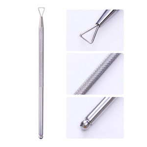 New Cuticle Pusher 2 in 1 Professional Nail Pusher Spatula Pusher Stainless Steel for Manicure Pedicure Trimmer With Custom Logo - Product Image 5