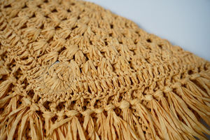 Bolso de mano de paja de ganchillo con solapa, de fibra natural, ecológico, para viajes, playa, moda diaria y fiestas en la playa, tendencia de verano 2026 - Product Image 2