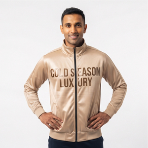 Veste de survêtement personnalisée pour hommes, vente en gros, entraînement sportif, 100% polyester, veste imprimée, fabricant, col montant, vestes de survêtement imprimées - Product Image 5