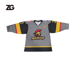 Uniforme de Hockey Personalizado al por Mayor, 100% Poliéster, con Logotipo Personalizado, Cuello de Diamante, Jersey de Hockey sobre Hielo, Calcetines de Hockey sobre Hielo Sublimados - Product Image 2