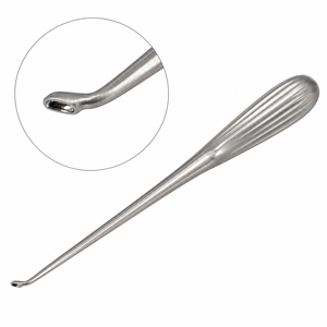 Curette à baïonnette en acier inoxydable, micro-dissecteur manuel pour base crânienne, instrument chirurgical - Product Image 4