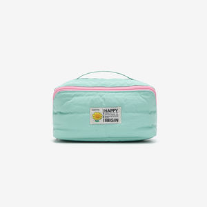 Sac cosmétique de mode de capacité moyenne léger pliable portatif et durable de tirette imperméable en nylon - Product Image 1