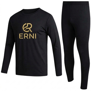 Outdoor Performance Long Sleeve Running T-Shirt Activewear Male Breathable Mesh Fabric Exercise Compression Base Anti-UV Front - Product Image 1